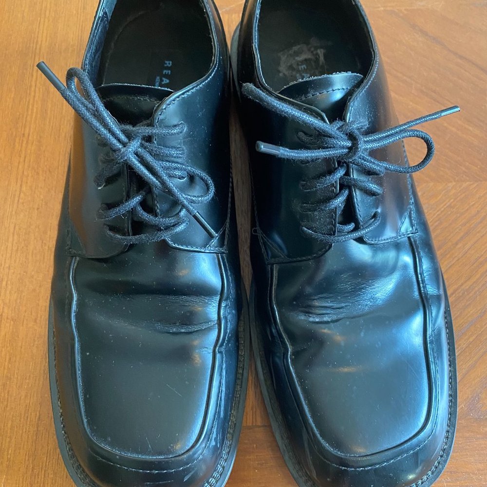 Kenneth Cole Reaction Men's Black Leather Oxford - Size 9-